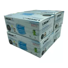 Caja De Cubrebocas Azul Infantil Tricapa 100 Pz