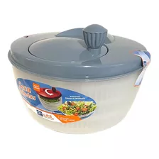 Centrífuga De Salada Secador Verduras Manual 4 Litros Cores Cor Cinza