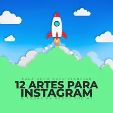 Pacote De 12 Artes Para Instagram E Facebook