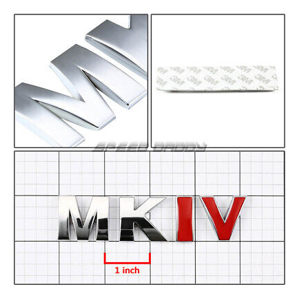 For Vw Mk Iv Golf/jetta Metal Bumper Trunk Grill Emblem  Ddq Foto 2