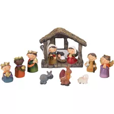 Figuritas De Natividad De Juego De 12 Piezas, Escenas...