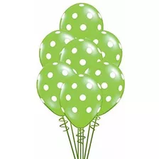 Globos De Látex Biodegradables Qualatex Big Polka Dots, Blan