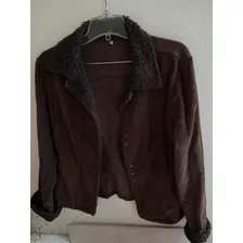 Campera De Corderoy Entallada Talle L