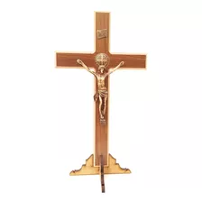  Crucifixo Parede, Mesa São Bento Madeira Mdf 33cm
