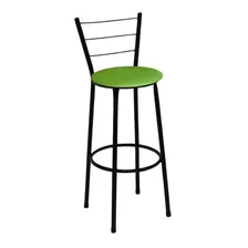 Banqueta Cadeira Média 60cm Cozinha Balcão Assento Verde