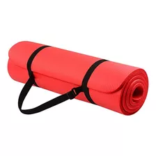 Yoga Mat Colchoneta Pilates Neoprene. 10mm Fitness - El Rey Color Rojo