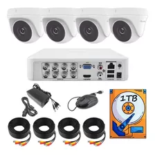 Kit Hikvision 8 Canales-4 Camaras 1080 Domo Disco Duro 1tb