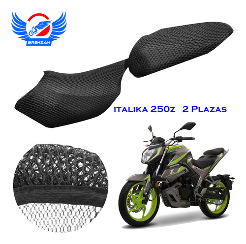 Malla Cubre Asiento Mesh Motocicleta Italika 250z 2 Plazas Foto 4
