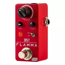 Pedal De Distorsión Hig-low Peak Flamma Fc06 Dist Mini Color Rojo