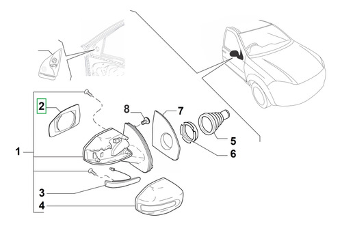 Luna Espejo Retrovisor Lateral Derecho Strada Adventure Cabi Foto 4