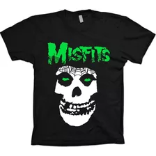 Camisetas Punk Rock - Misfits The Crimson Ghost 100% Algodão