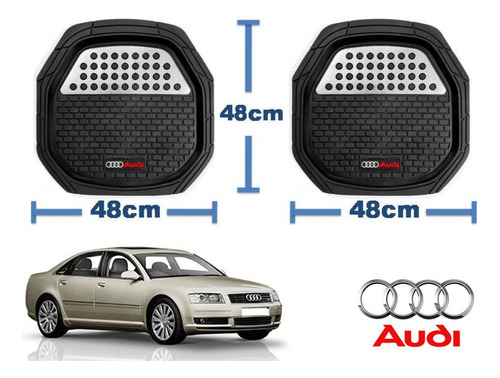Tapetes 3d Logo Audi + Cubre Volante A8 2002 2003 2004 2005 Foto 5