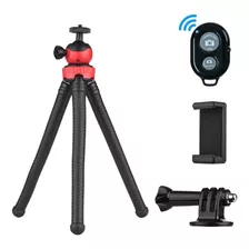 Tripé Flexível Celular / Gopro / Dslr + Controle Bluetooth