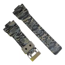 Pulseira Para Casio G-shock Ga100 Ga120 Camuflada Marrom