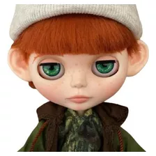 Blythe Boneco Customizado Menino Ruivo Estilo Robin Hood