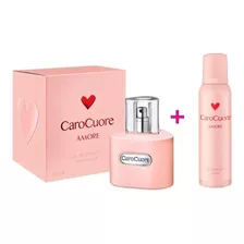 Perfume Carocuore Amore Mujer Edt 90 Ml + Desodorante 123ml 