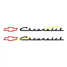 Calcomania Chevrolet Logo Cursiva Clasiva Retro Accesorio