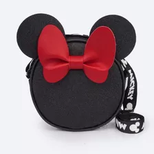 Bolsa Infantil Pampili Detalhe Rosto Da Minnie E Do Mickey 