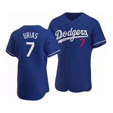 Camiseta De Local Azul De Los Angeles Dodgers 7# Urias