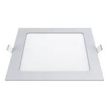 Panel Led De Embutir Cuadrado Silverlight 18w Calido 220v Color Blanco