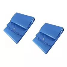 Pack X2 Lona Carpa Multiusos Impermeable Carga 6x8 Metros