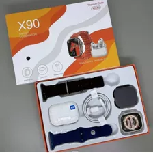 Smartwatch X90 Kit 4 En 1 Modelo 2023 
