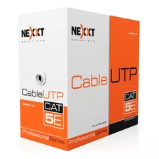 Rollo De Cable Utp Nexxt Gris Cat5e 305 Mts Certificado Cu