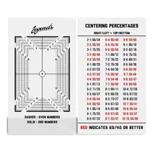 Legends Card Grading Centering Tool With Cleaning Cloth...