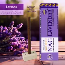 Incenso Indiano Golden Nag Dhoop Sticks Tibetano - Escolha Fragrância Lavander