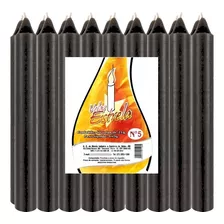 Kit Econômico Nº05 Com 40 Velas - Preta