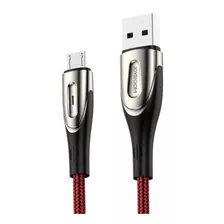 Cable Usb A Micro Usb 3 Metros Carga Rápida 2.4 A Joyroom Color Negro