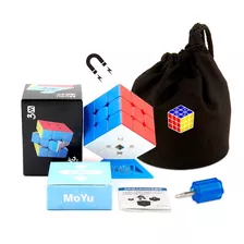 Cubo Rubik 3x3 Moyu Meilong 3m Magnétic Accesorios + Estuche