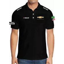 Camisa Pólo Chevrolet Nascar Racing Cup Series Corrida 2 Und