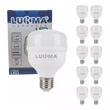 Kit 10 Lampada Bulbo Led 50w 6500k Branco Frio E27 Bivolt