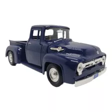 Ford 1956 F-100 Pickup Escala 1:24 Motormax 21cms Azul