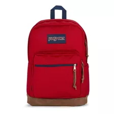 Mochila Jansport Right Pack Color Red Tape Diseño De La Tela Liso