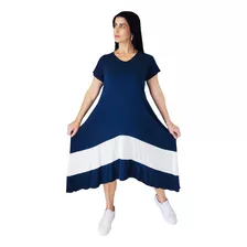 Vestido Plus Size Mullet Moda Primavera Verão Mega Luxuoso