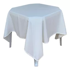 12 Toalhas De Mesa Oxford 1,45x1,45 P/buffet Casamento Creme