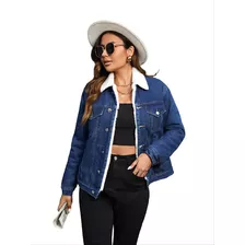 Chaqueta Jean Denim Versátil Con Chiporro Para Hombre Y Mujer