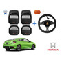 Tapetes 3d Logo Honda + Cubre Volante Civic Coupe 01 A 06