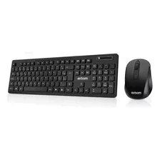 Kit Teclado E Mouse Sem Fio 10 Metros Abnt 2 C/ Botão Dpi