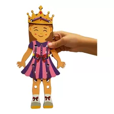 Meu Primeiro Alinhavo Princesa Fashion Brinquedo Educativo