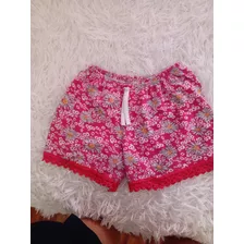 Short Nena Talle 8 Años Floreado 