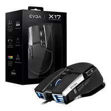 Mouses Ratón Gaming Evga X17, Con Cable, Negro, Personalizab