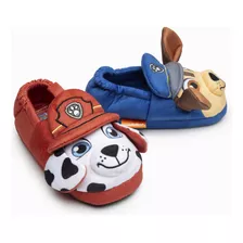 Pantufla 3d Niño Chase Y Marshal Azul Paw Patrol