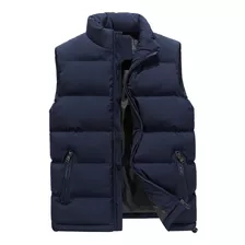 Chaleco De Algodón De Chaqueta Casual Cálido Para Hombre