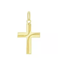 Pingente Crucifixo Trabalhado P Ouro 18k