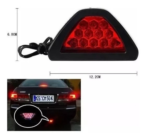 Stop Universal 12 Hyper Led Estrobo Moto Auto F1 Foto 4