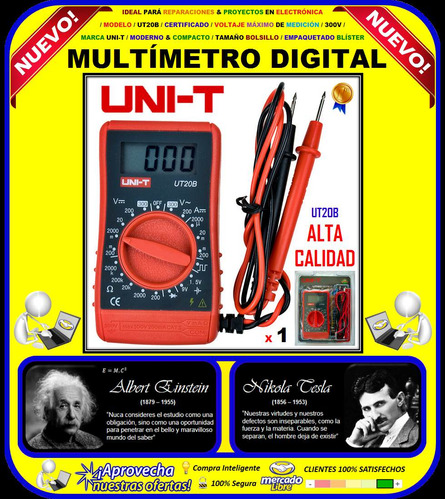 Multímetro Digital / Marca Uni-t / Modelo Ut20b / Original /