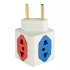 Adaptador Benjamin Cubo 3d 3 Entradas 110v 1 220v Universal